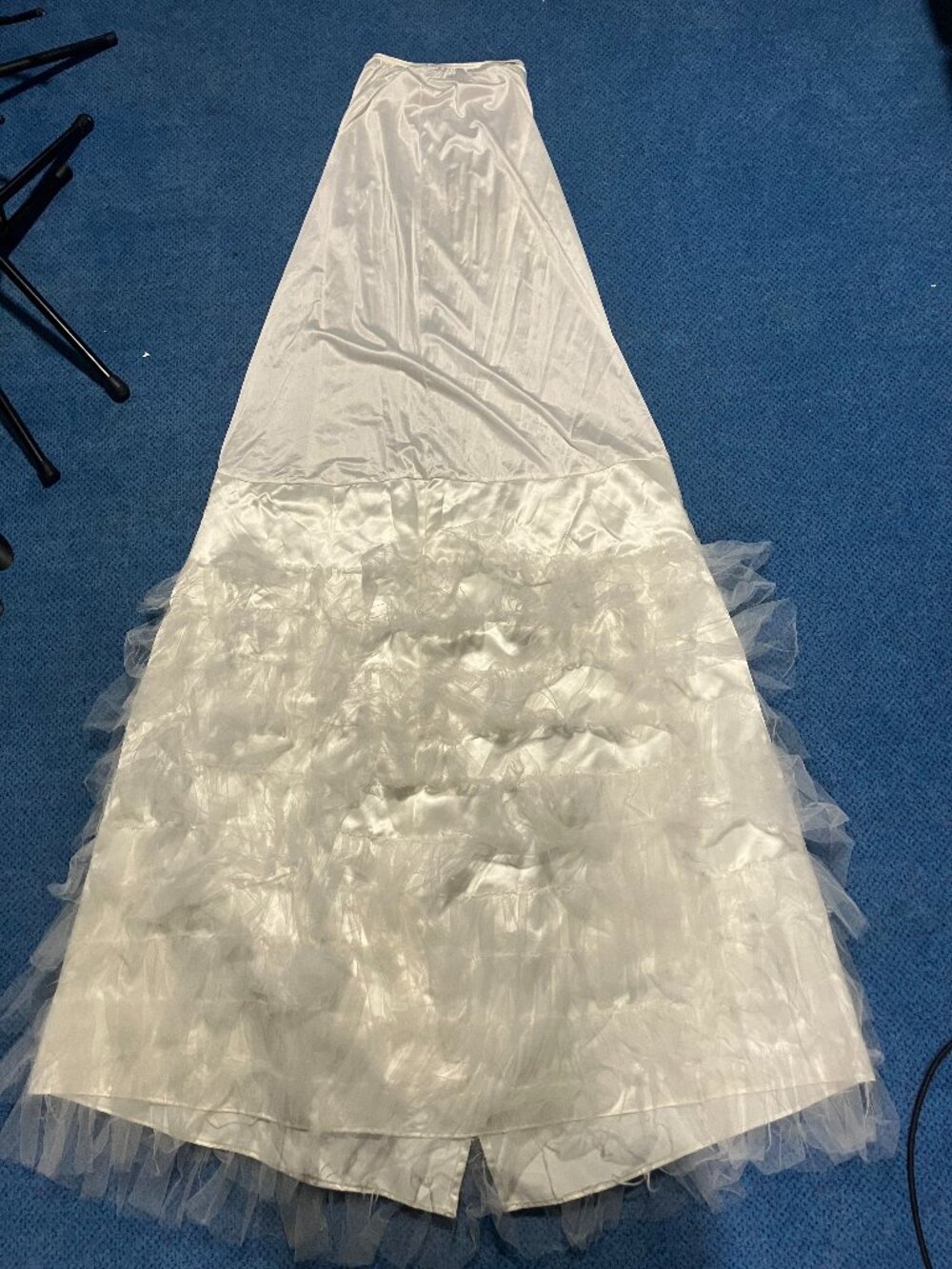 Stilt walking skirt/slip with tulle layer
